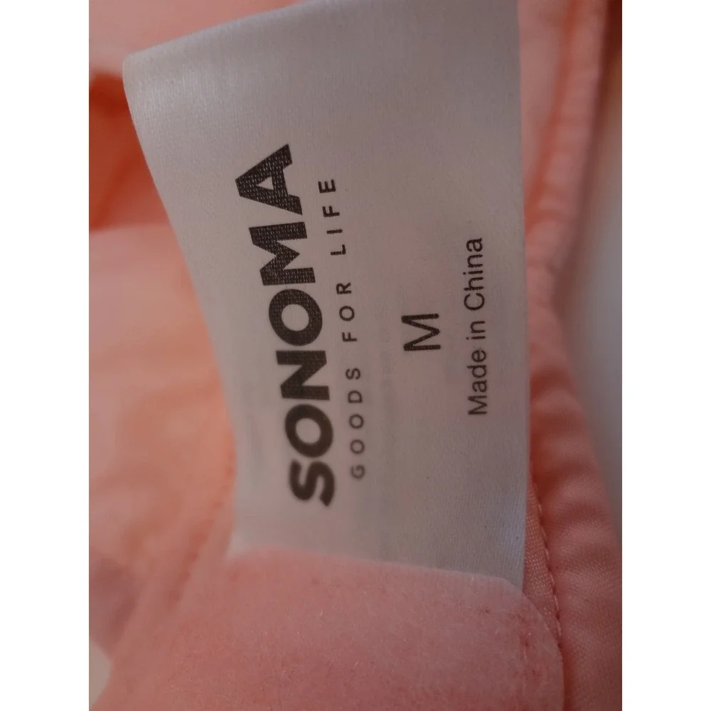 Sonoma Puffer Dog Coat Pet Medium Pink Hooded Quilted Insulated Jacket‎